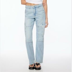 DYNAMITE - Heidi Wide Leg Cargo Jeans - Size 25 - NWT.